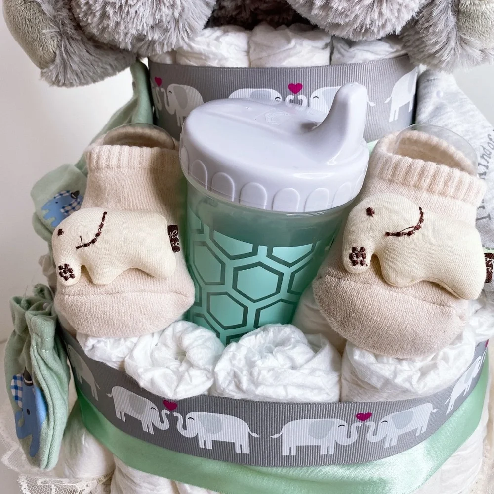 Elephant Diaper Cake